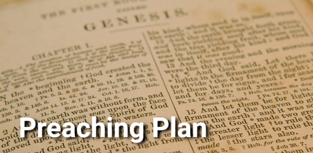 Preaching Plan panel of Genesis Bible Page